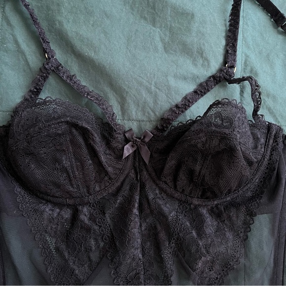 Agent Provocateur Black Lace Corset - Picture 10 of 14